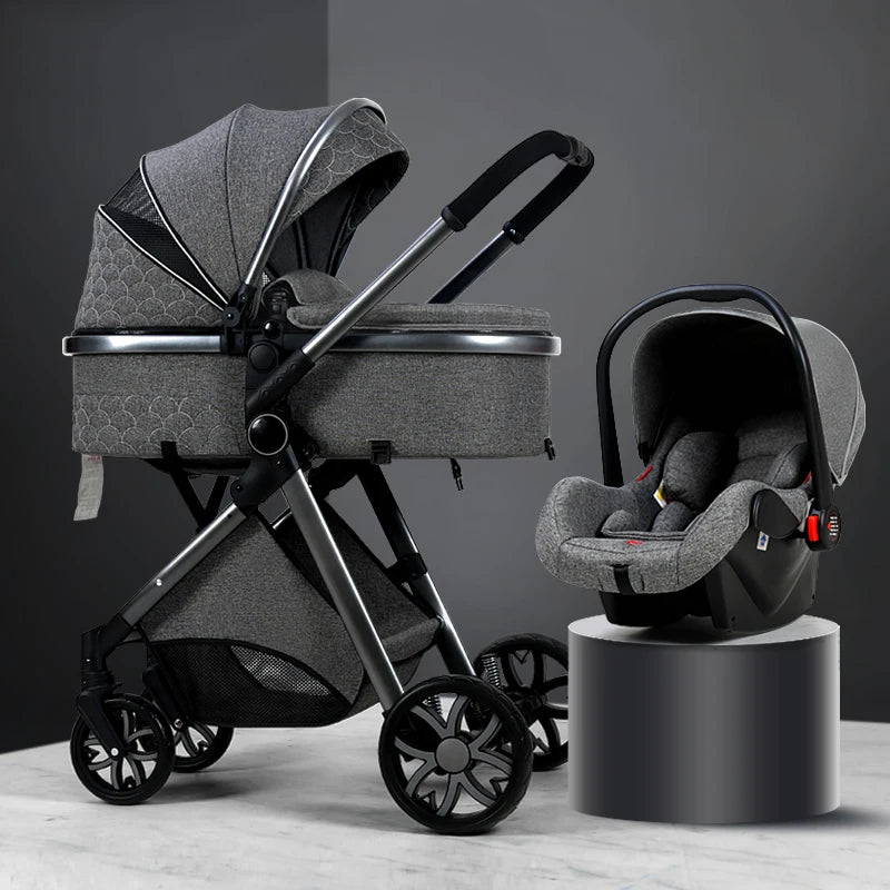 Luxury Baby Stroller 3 in 1