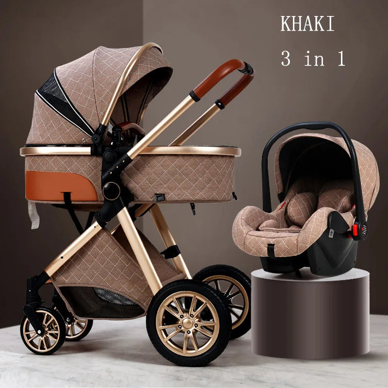 Luxury Baby Stroller 3 in 1