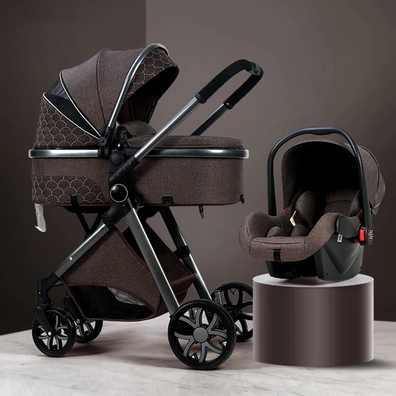 Luxury Baby Stroller 3 in 1