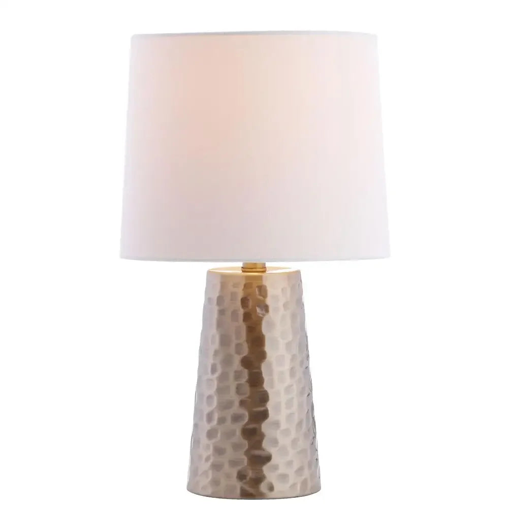 Contemporary Plated Gold Table Lamp