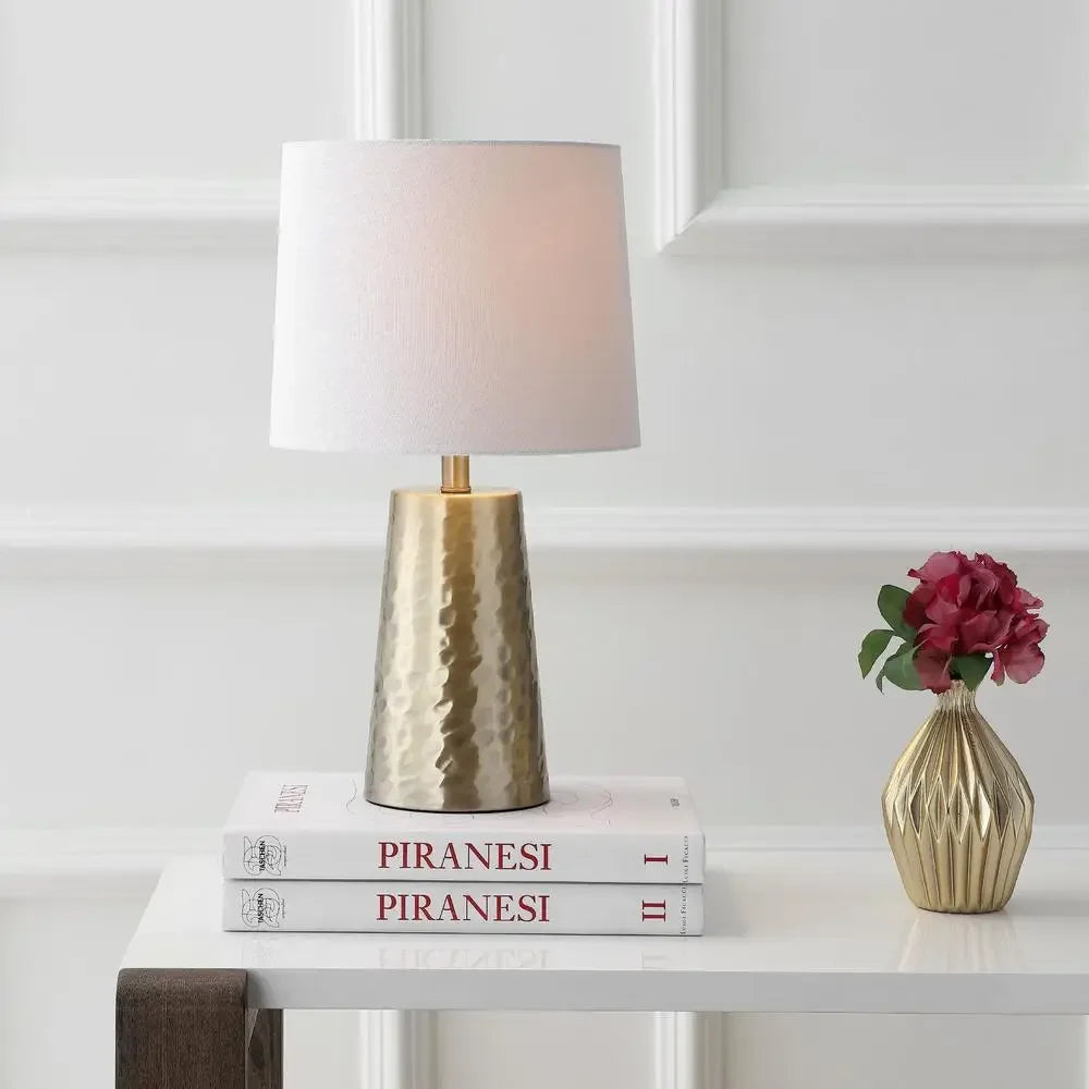 Contemporary Plated Gold Table Lamp