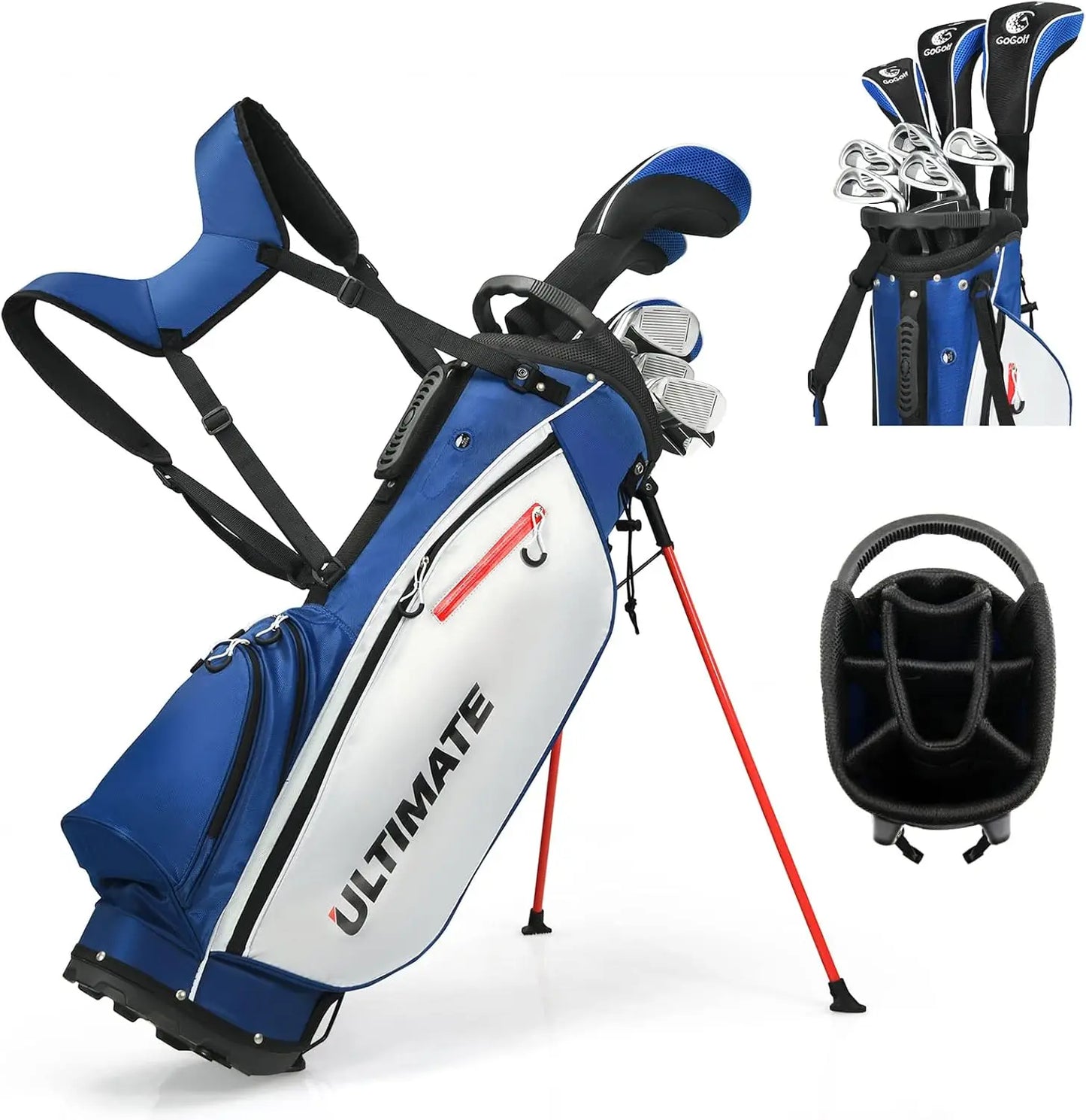 9/10 Pieces Men's Complete Golf Clubs Set
