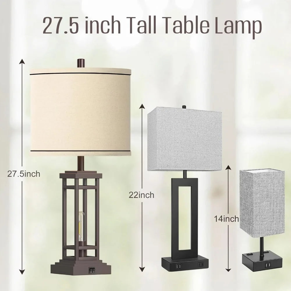 27.5 Tall Farmhouse Table Lamps