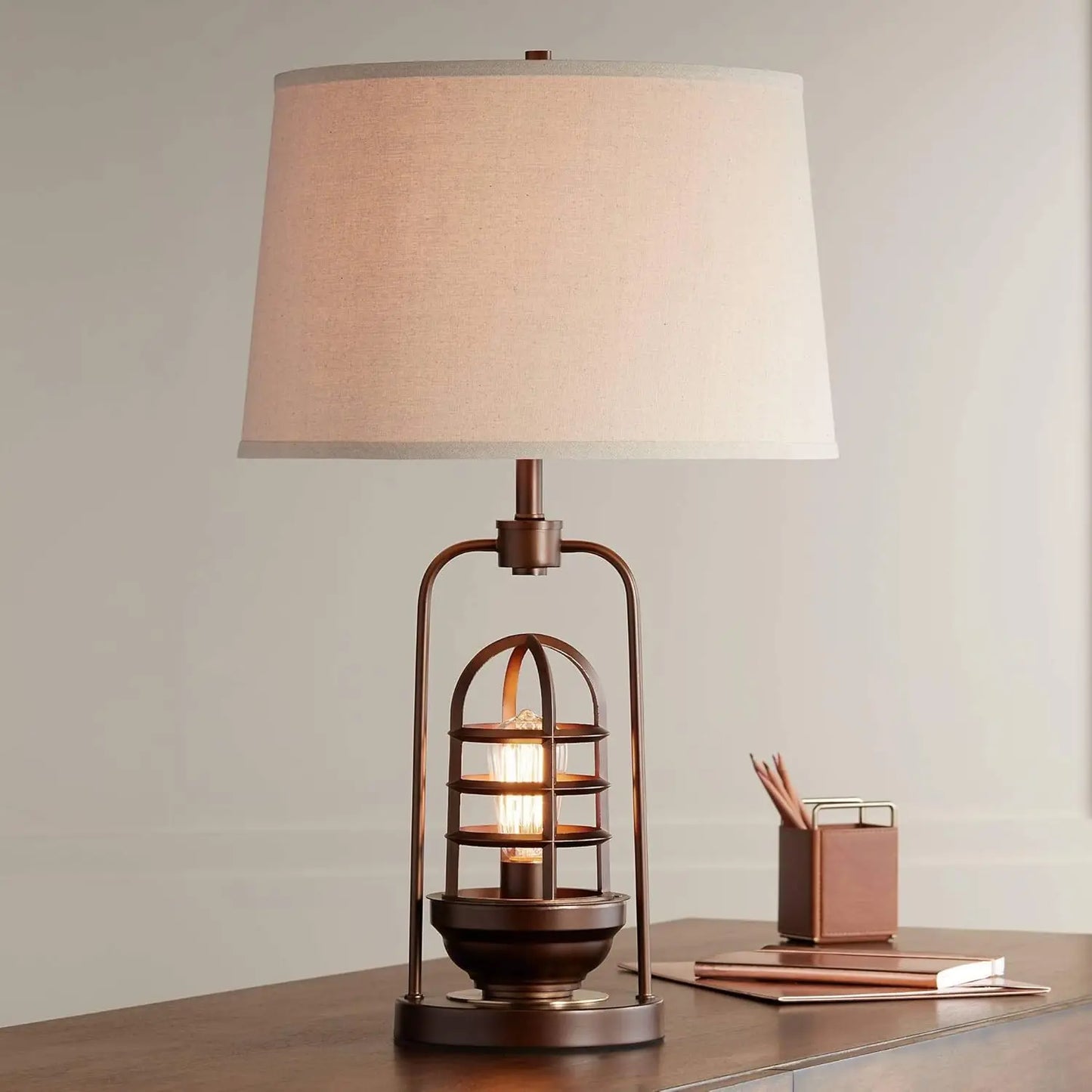 Table Lamp 26" High with LED Nightlight