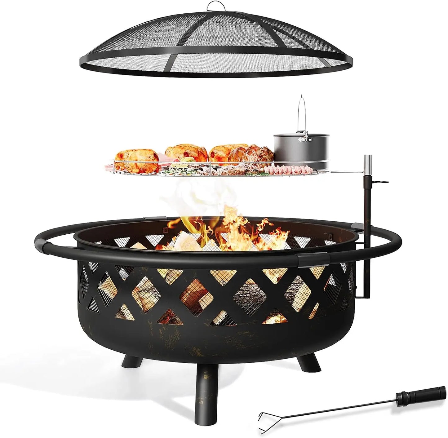 Fire Pit, Extra Large Wood Burning