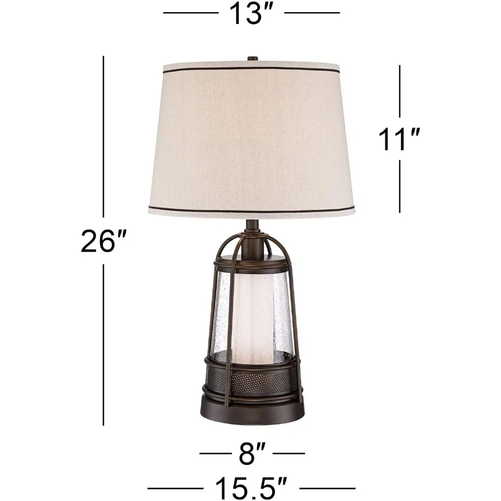 Table Lamp 26" High with LED Nightlight