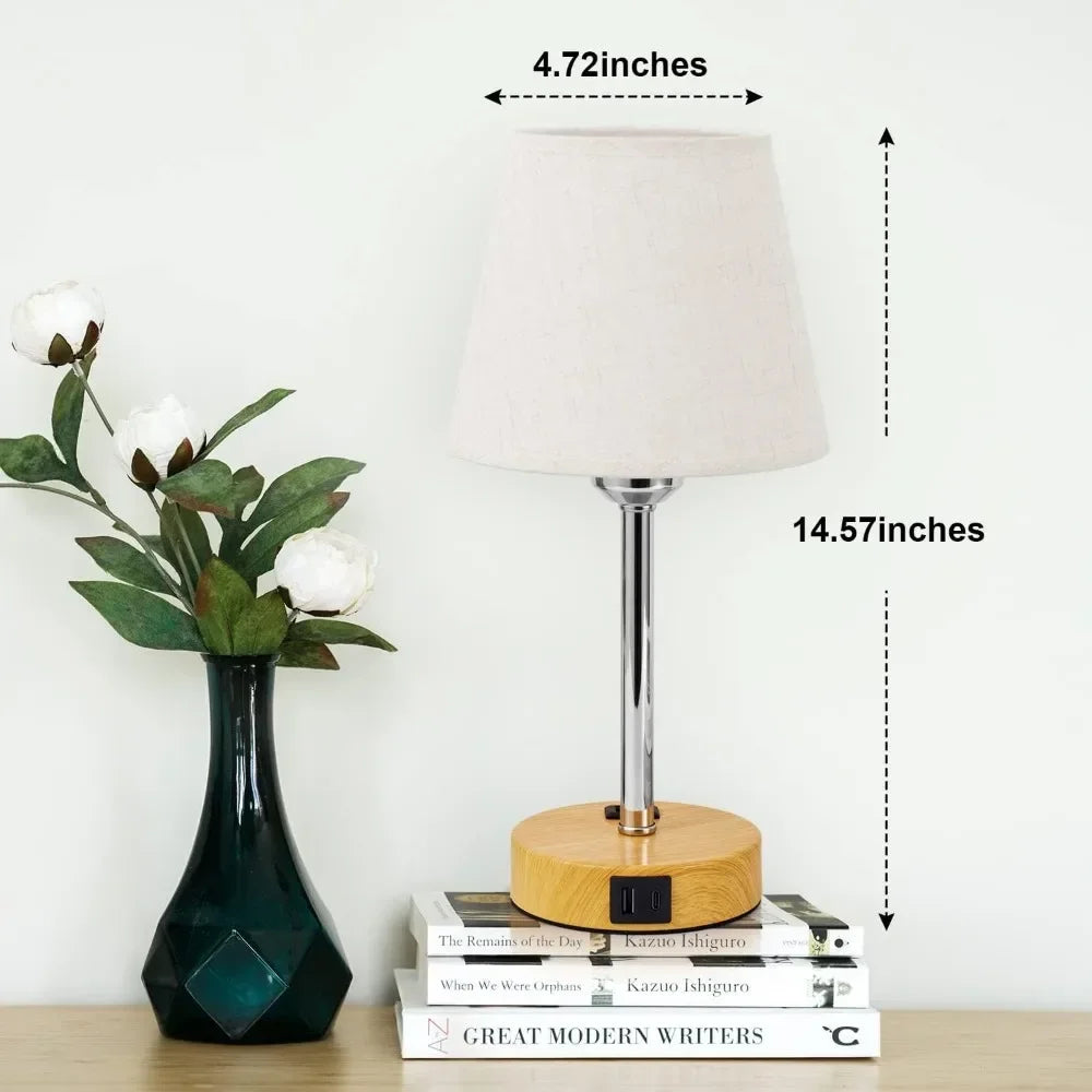 Bedside Table Lamps Set of 2