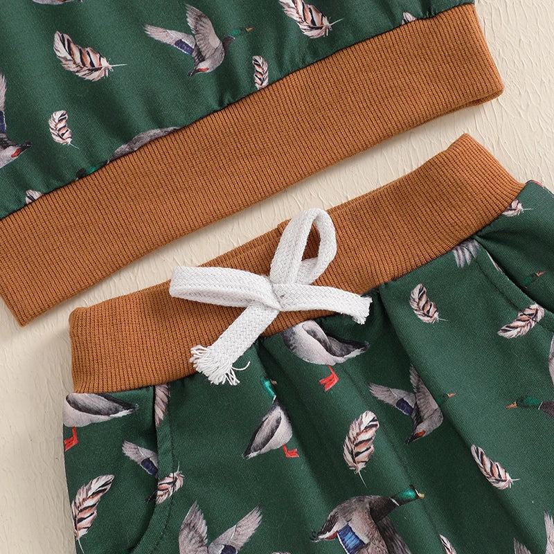 Toddler Duck Cozy Sweatshirt and Pants Set
