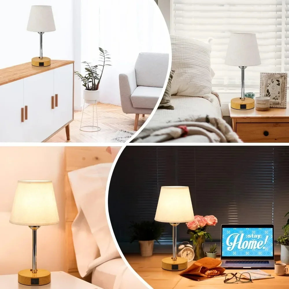 Bedside Table Lamps Set of 2