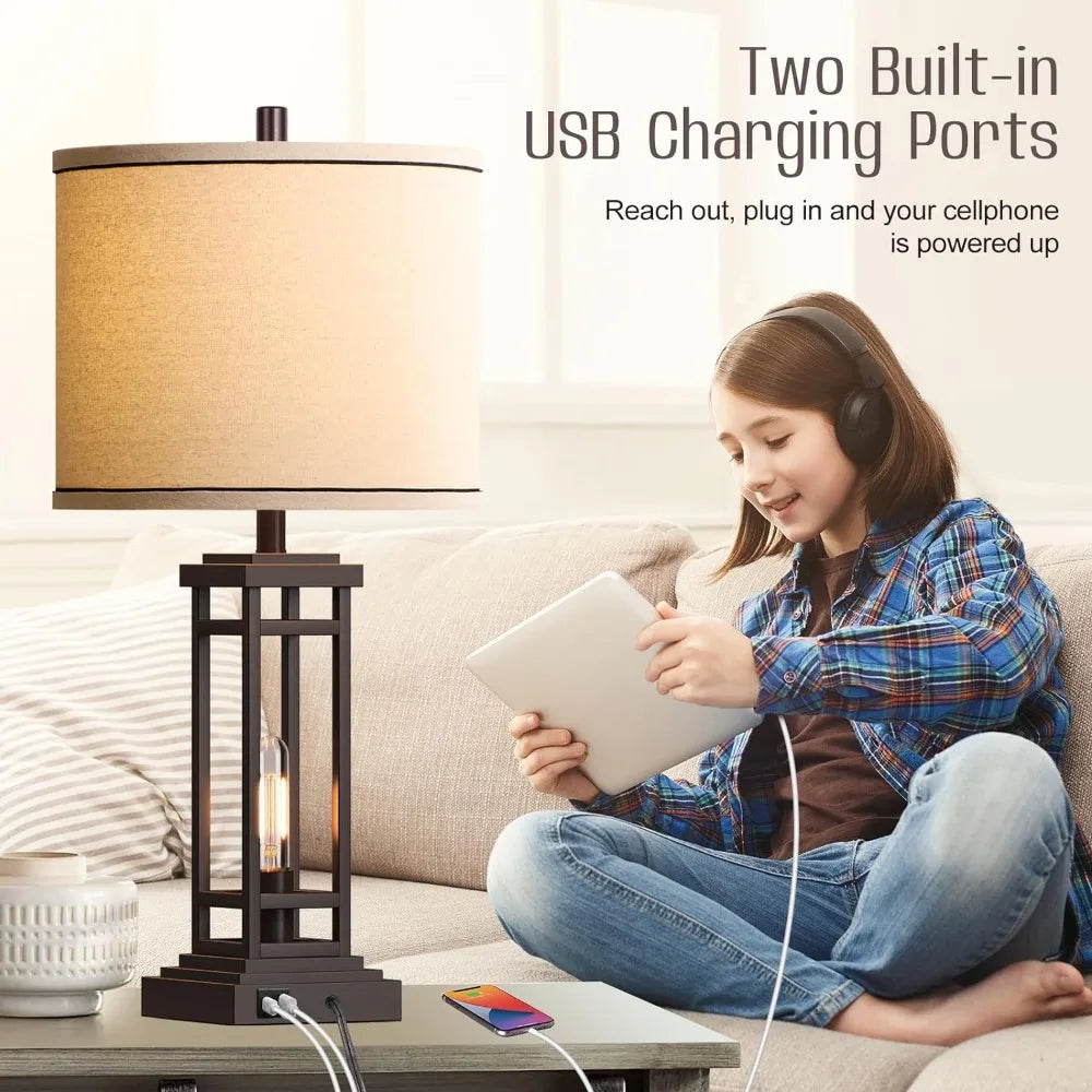 27.5 Tall Farmhouse Table Lamps