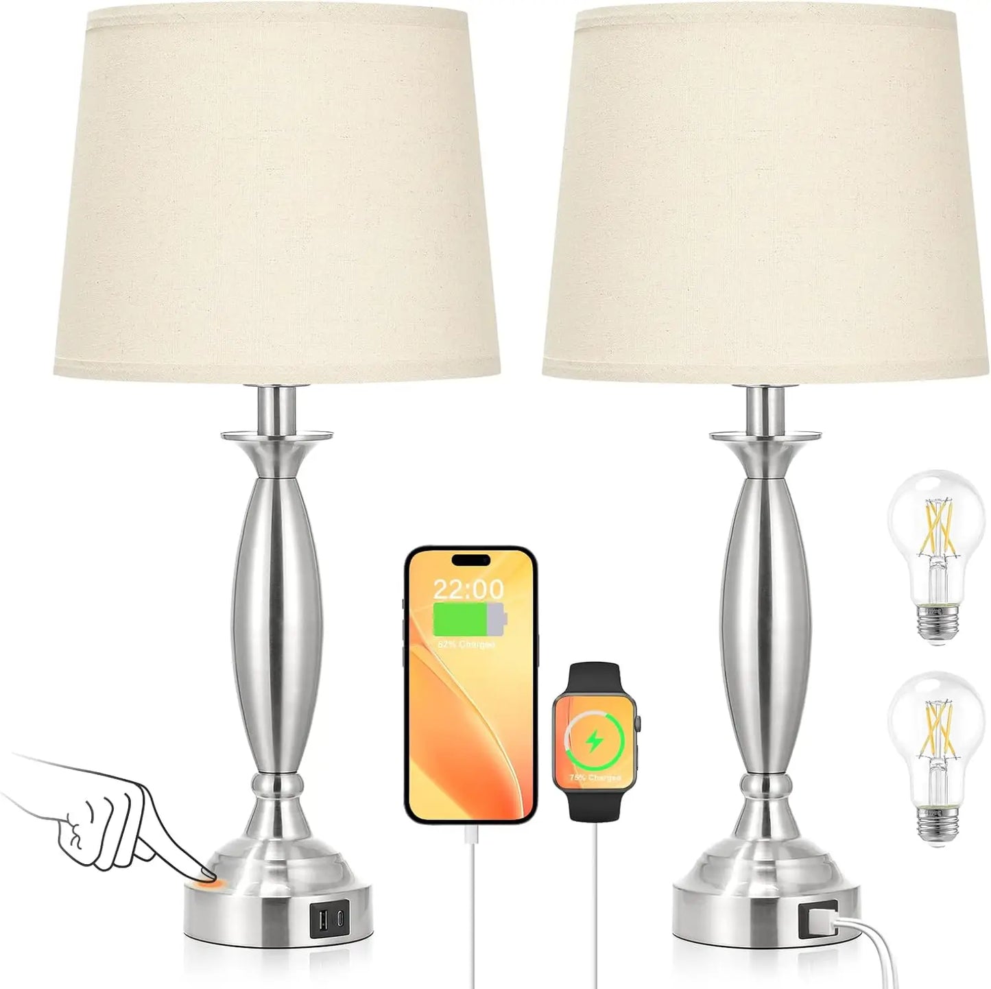 Bedrooms Touch Control Bedside Lamp