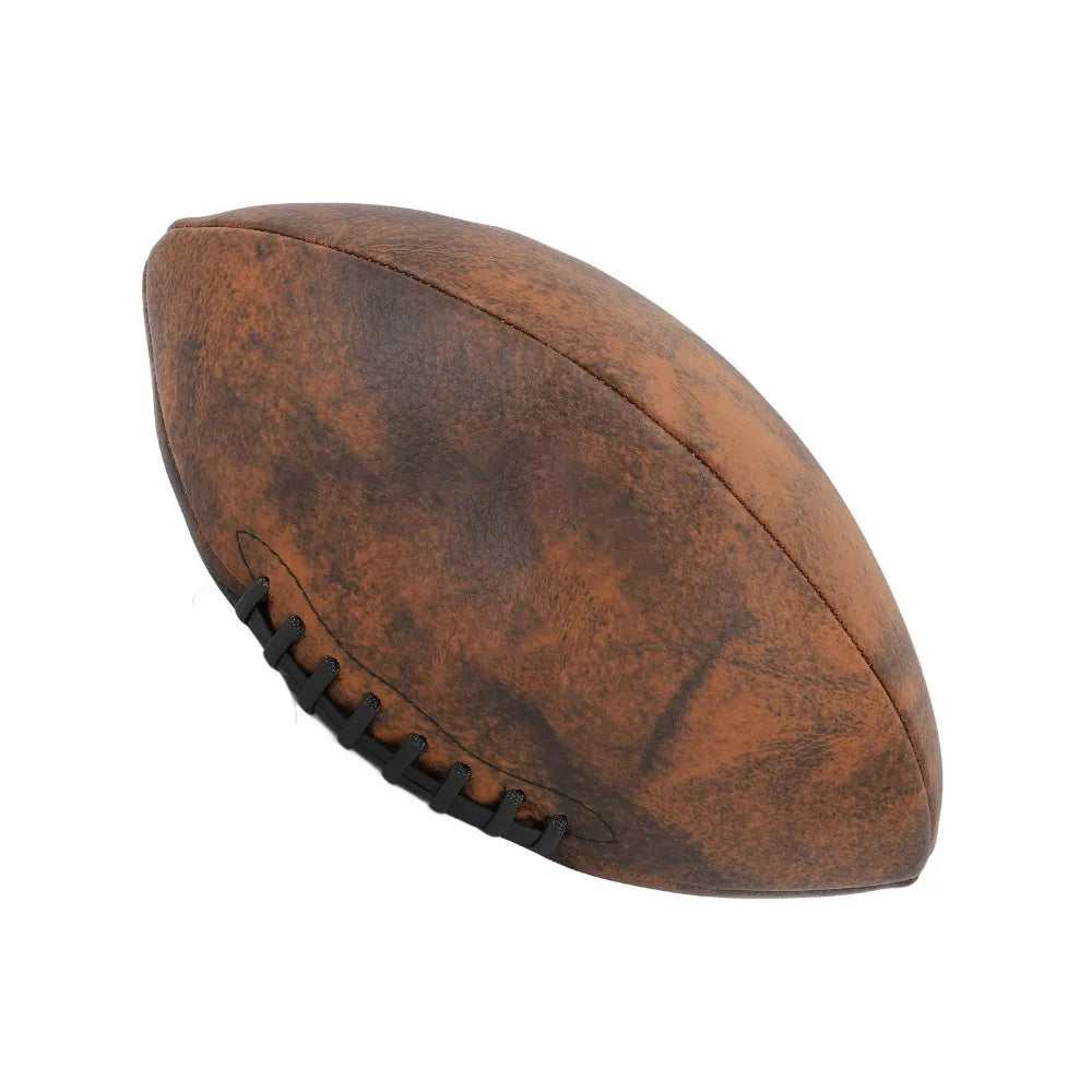 No.9 retro leather football
