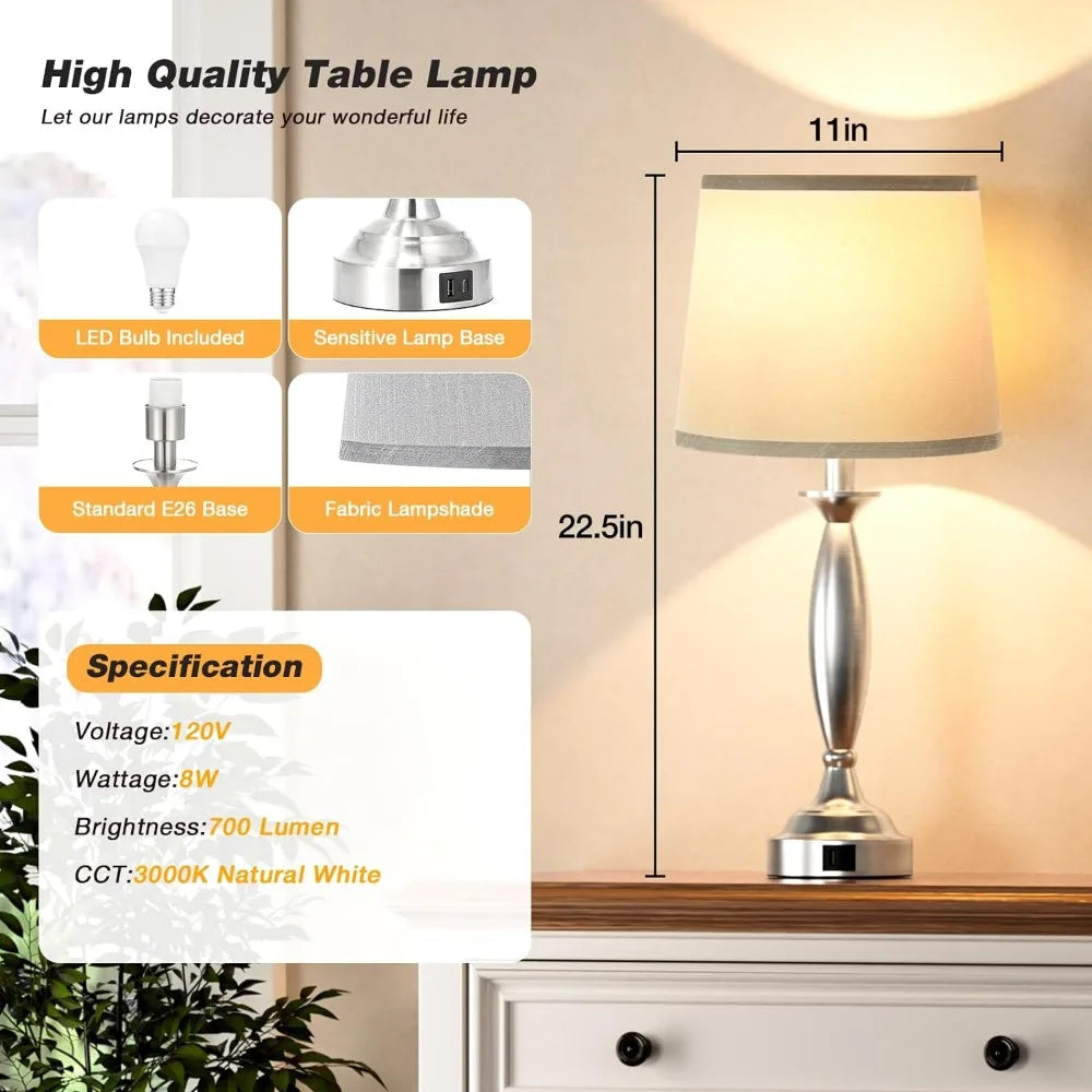 Bedrooms Touch Control Bedside Lamp