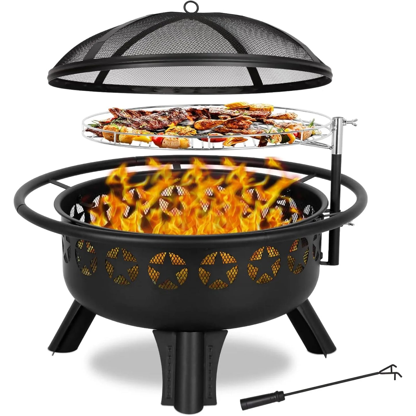 Fire Pit, Extra Large Wood Burning