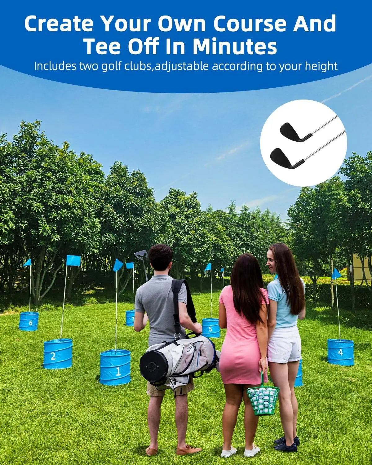 Golf Game with 2 Clubs