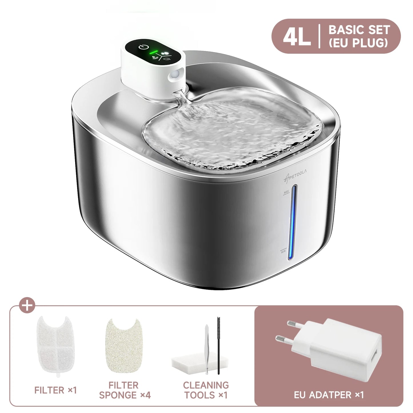 4L Wireless Cat Water Fountain