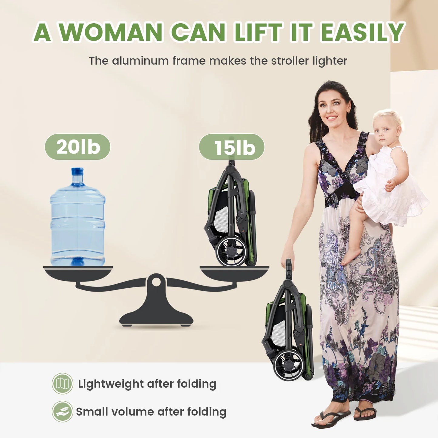 High View Portable Baby Stroller