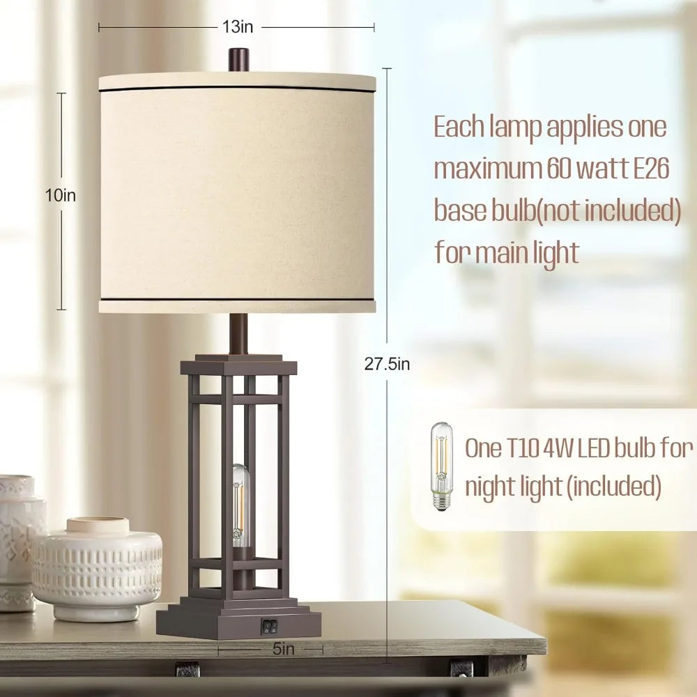 27.5 Tall Farmhouse Table Lamps