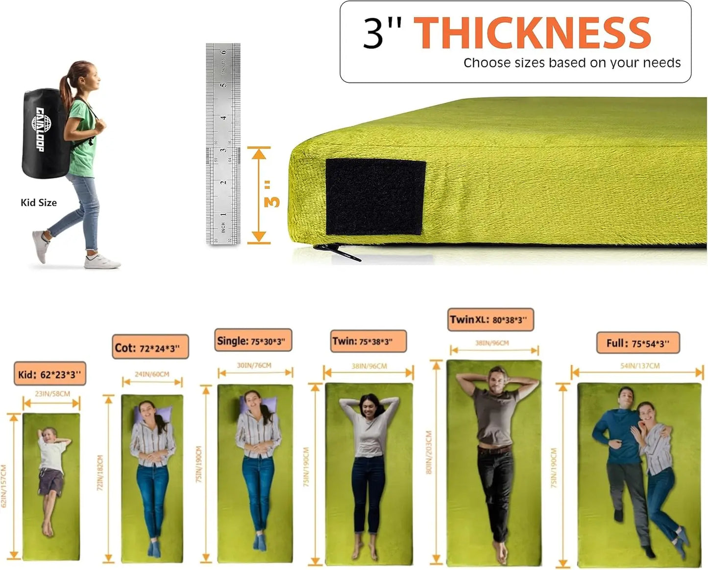 Foam Camping Mattress Sleeping Pad