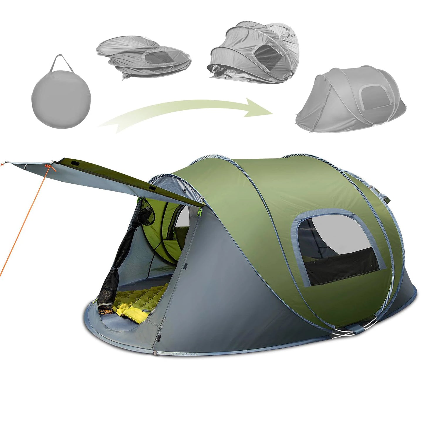 3-4 People Outdoor Throw Open Tent