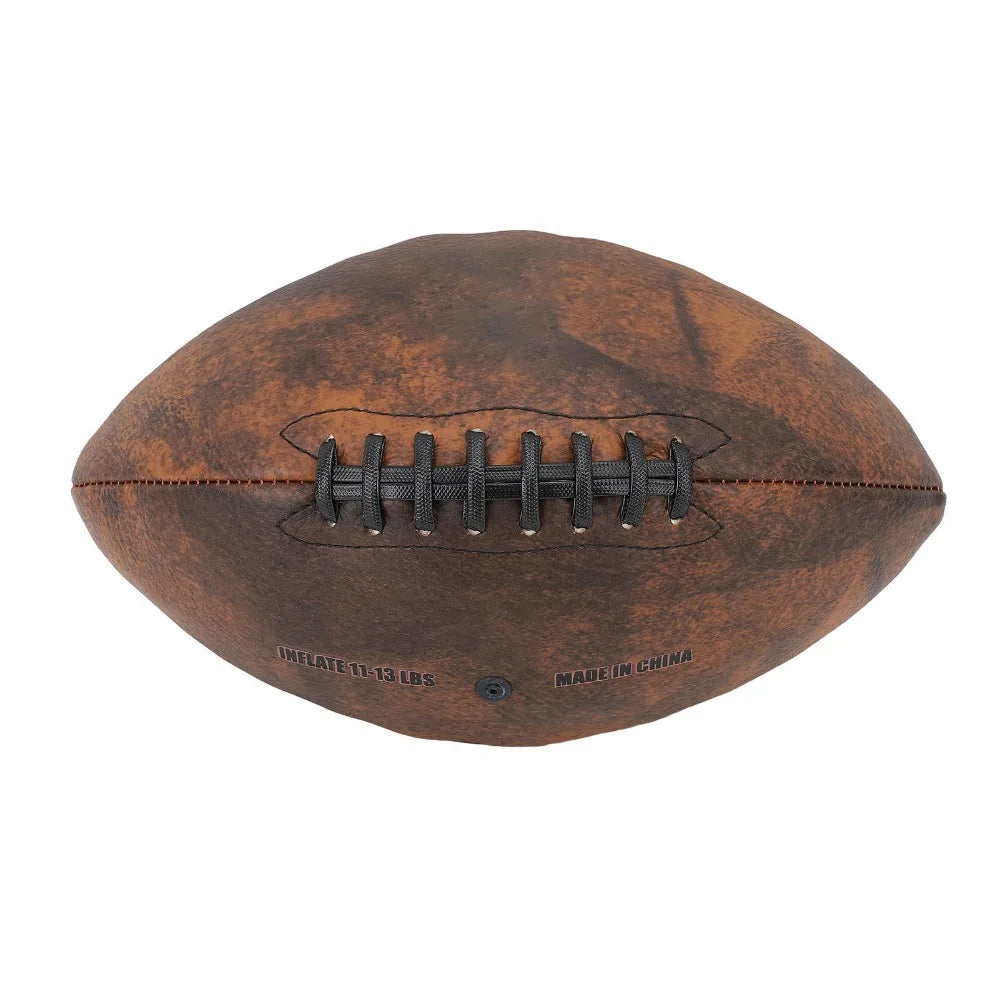 No.9 retro leather football