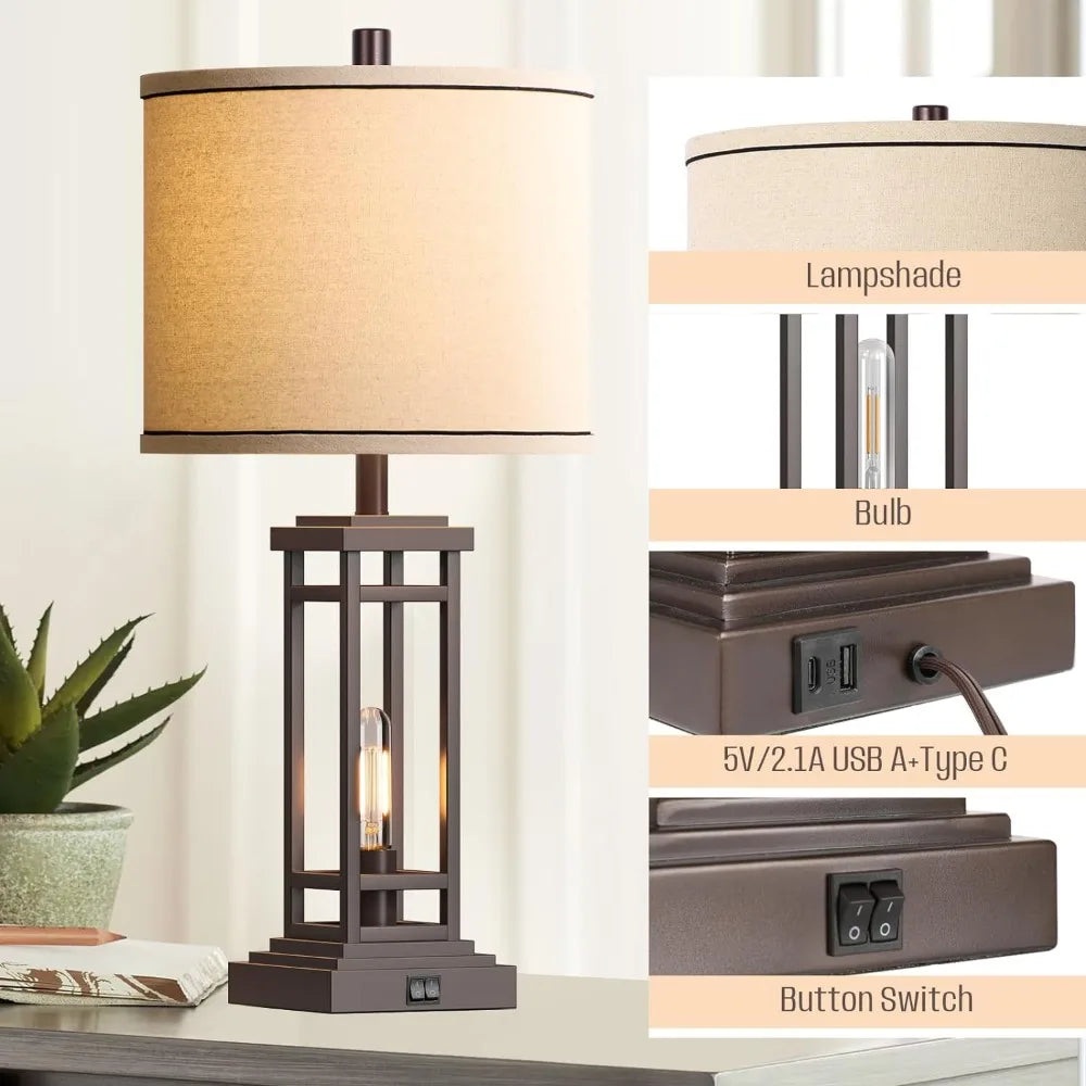 27.5 Tall Farmhouse Table Lamps