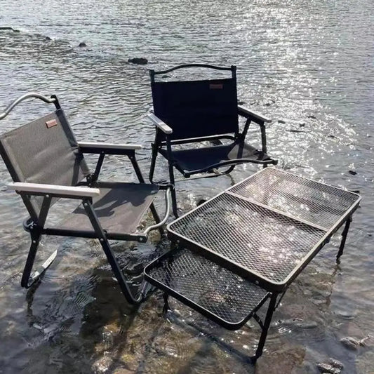 Folding Mesh Table
