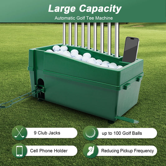 Golf Automatic Serve Machine with Golf Club Rack