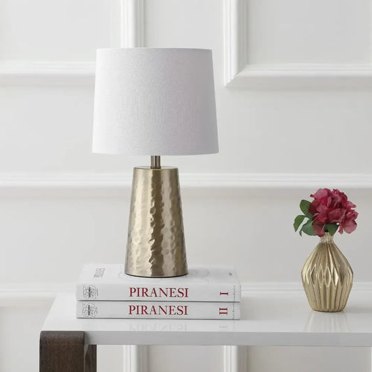 Contemporary Plated Gold Table Lamp